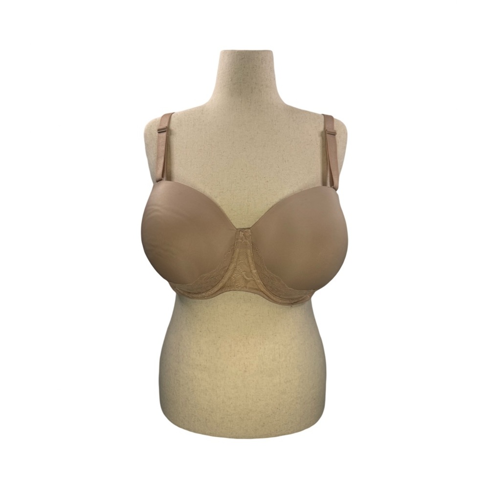 Torrid Curve Women’s Push-up Underwire Bra Tan Lace Accent Size 44DDD